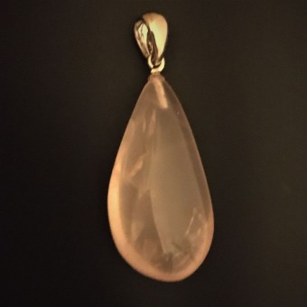 Rose Quartz Teardrop Pendant