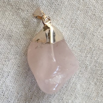 Rose Quartz Tumblestone Pendant