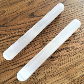 Selenite Rounded Wand - slim