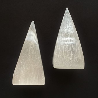 Selenite Tall Pyramid  - 10cm