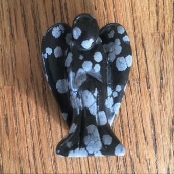 Snowflake Obsidian 35mm Angel