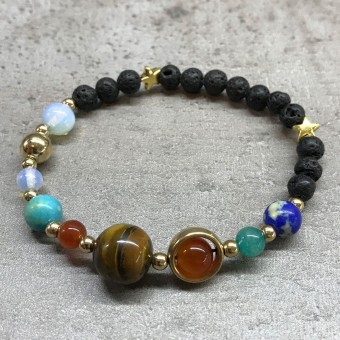 Solar System Bracelet - choice of silver or g