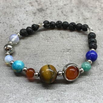 Solar System Bracelet - choice of silver or g