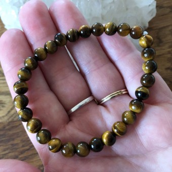 Tiger Eye 6mm Bead Bracelet