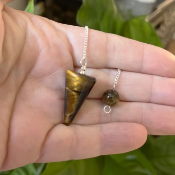 Tiger Eye Cone Pendulum