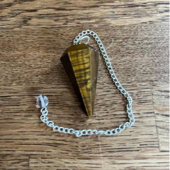 Tiger Eye Faceted Pendulum