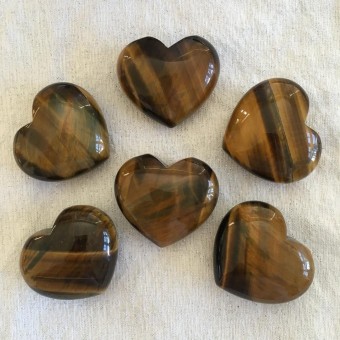 Tiger Eye Heart - 4cm