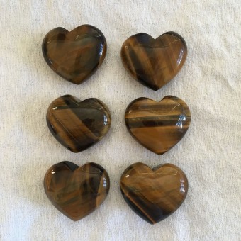 Tiger Eye Heart - 4cm