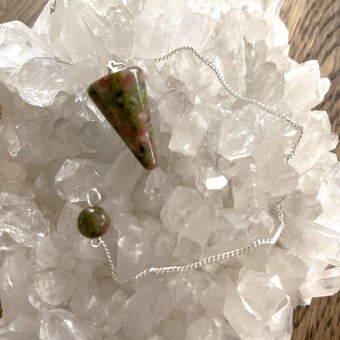 Unakite Cone Pendulum