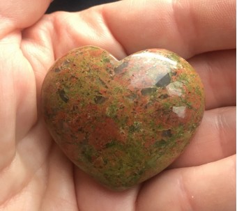 Unakite Heart - 4cm