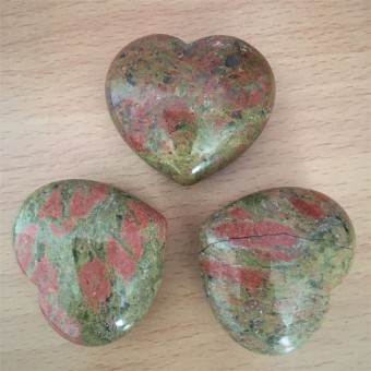 Unakite Heart - 4cm