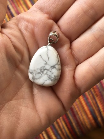 White Howlite Pendant