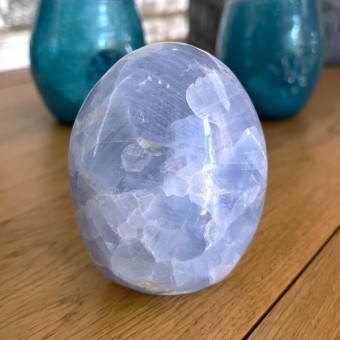 Blue Calcite Freeform  'A' - 8.3cm