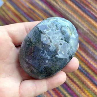 Moss Agate Gallet S - 6.7cm