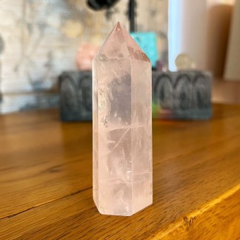 Rose Quartz Point -J - 9.2cm