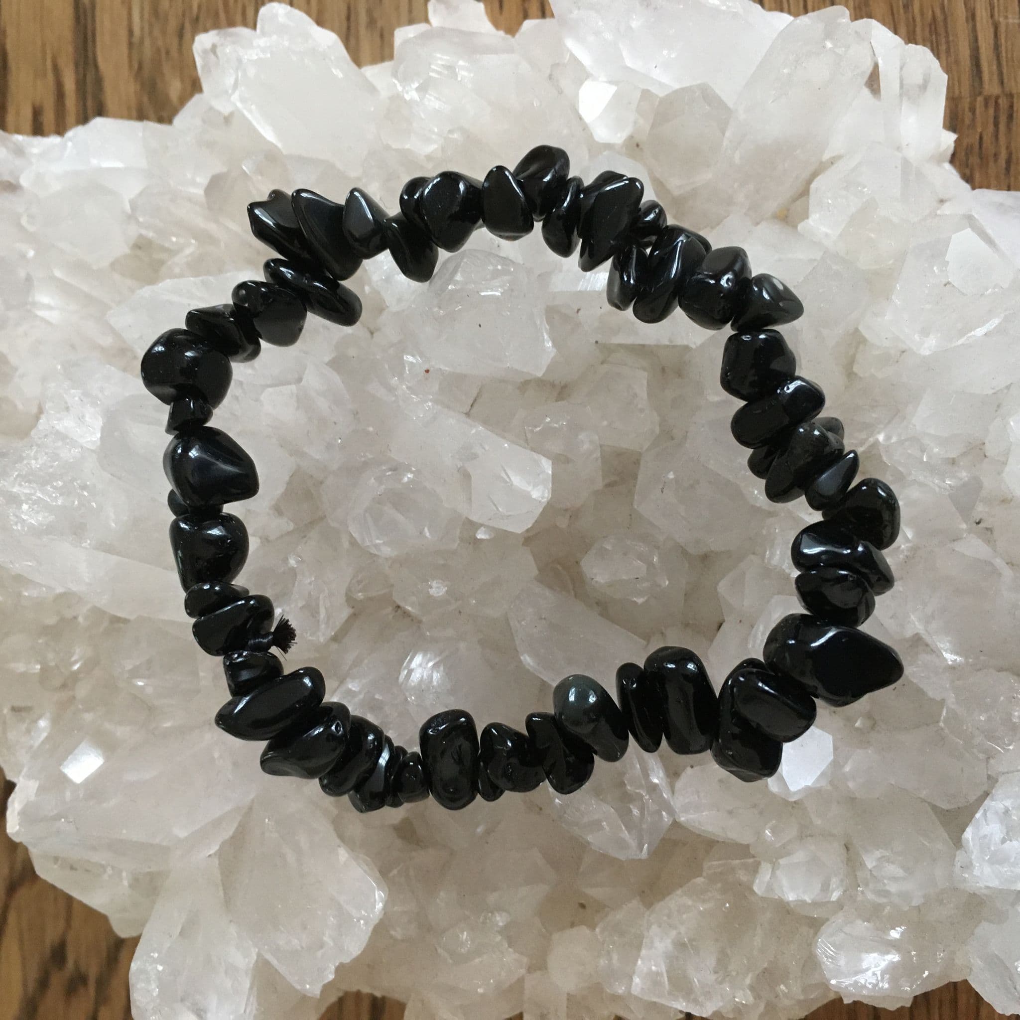 Black Obsidian Chipstone Bracelet