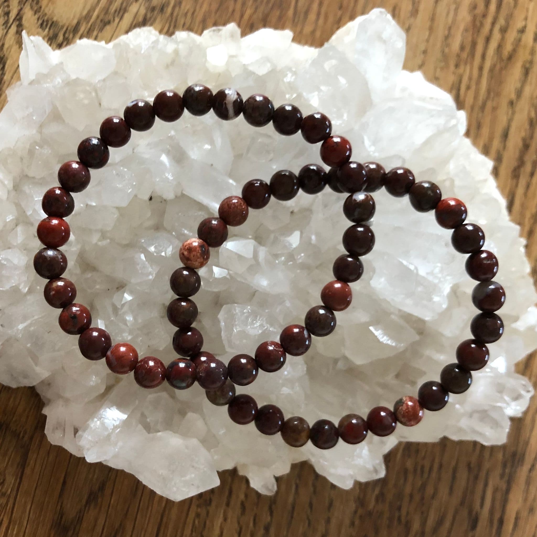 Brecciated Jasper 6mm Bead Bracelet