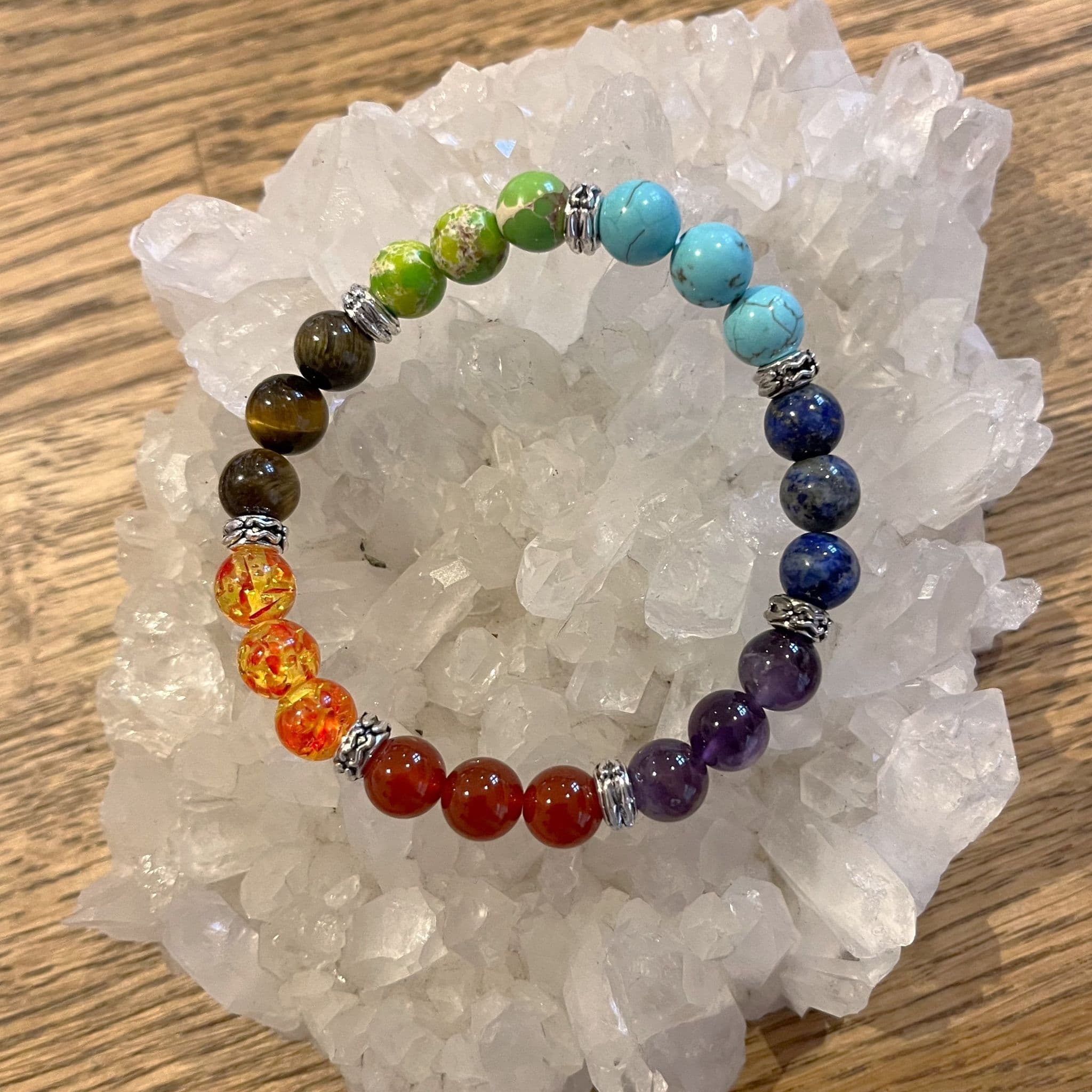 Chakra Metal Ring Bracelet