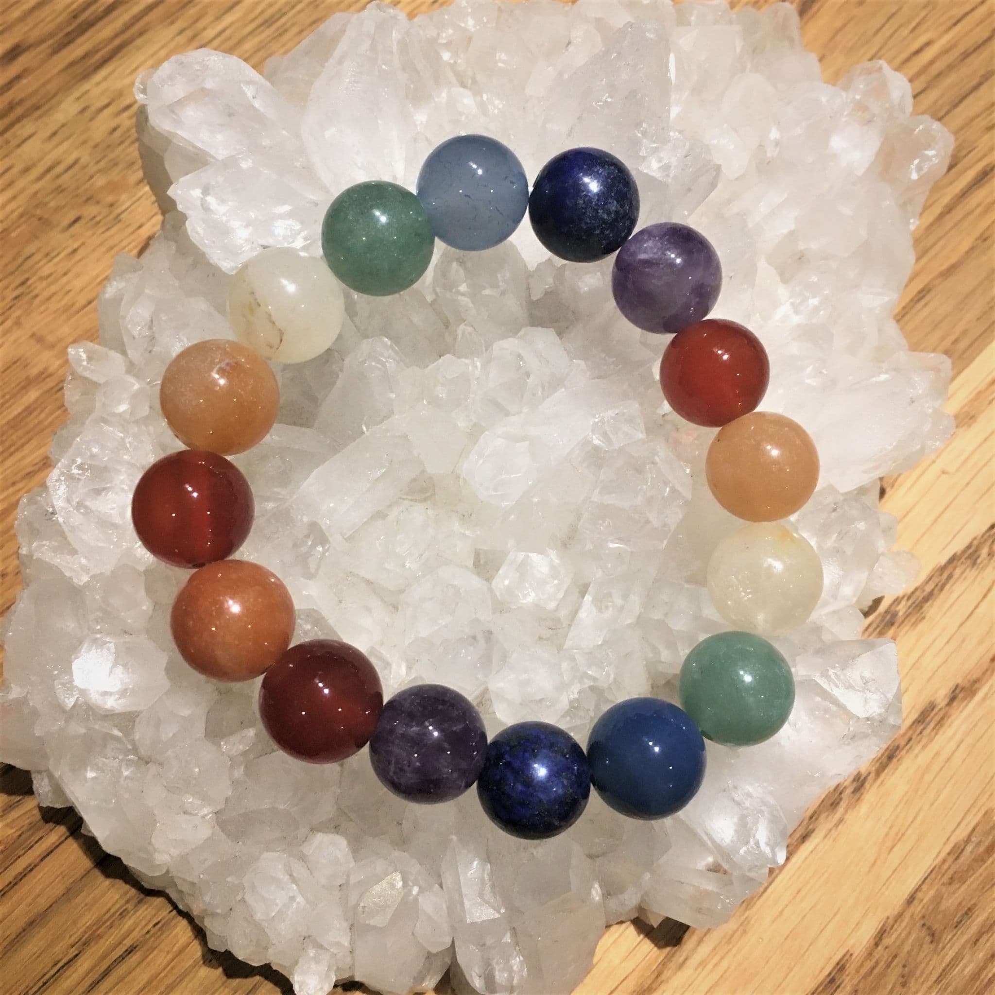 Chakra Power Bracelet - Large 12mm Bead