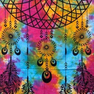 Dreamcatcher Single/Double Cotton Bedspread / Wall Hanging