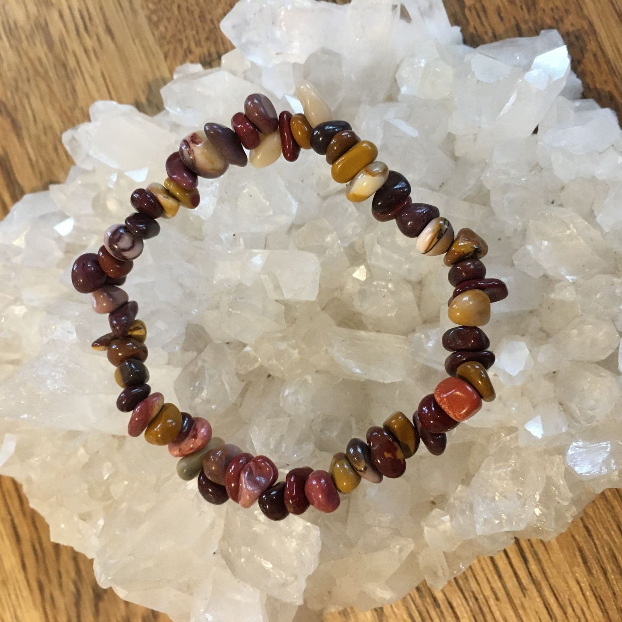 Mookaite / Mookaite Jasper Freeform Chipstone Bracelet