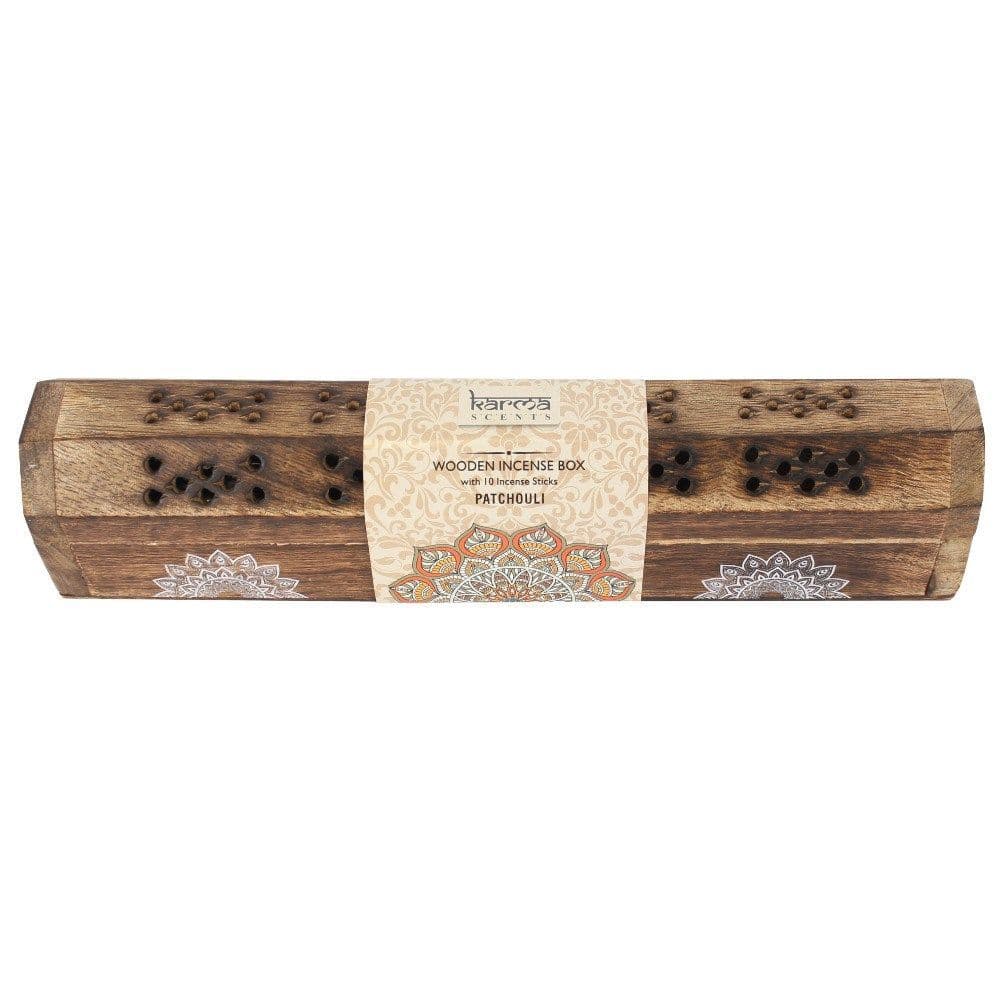 Patchouli Incense Sticks Wooden Box Set