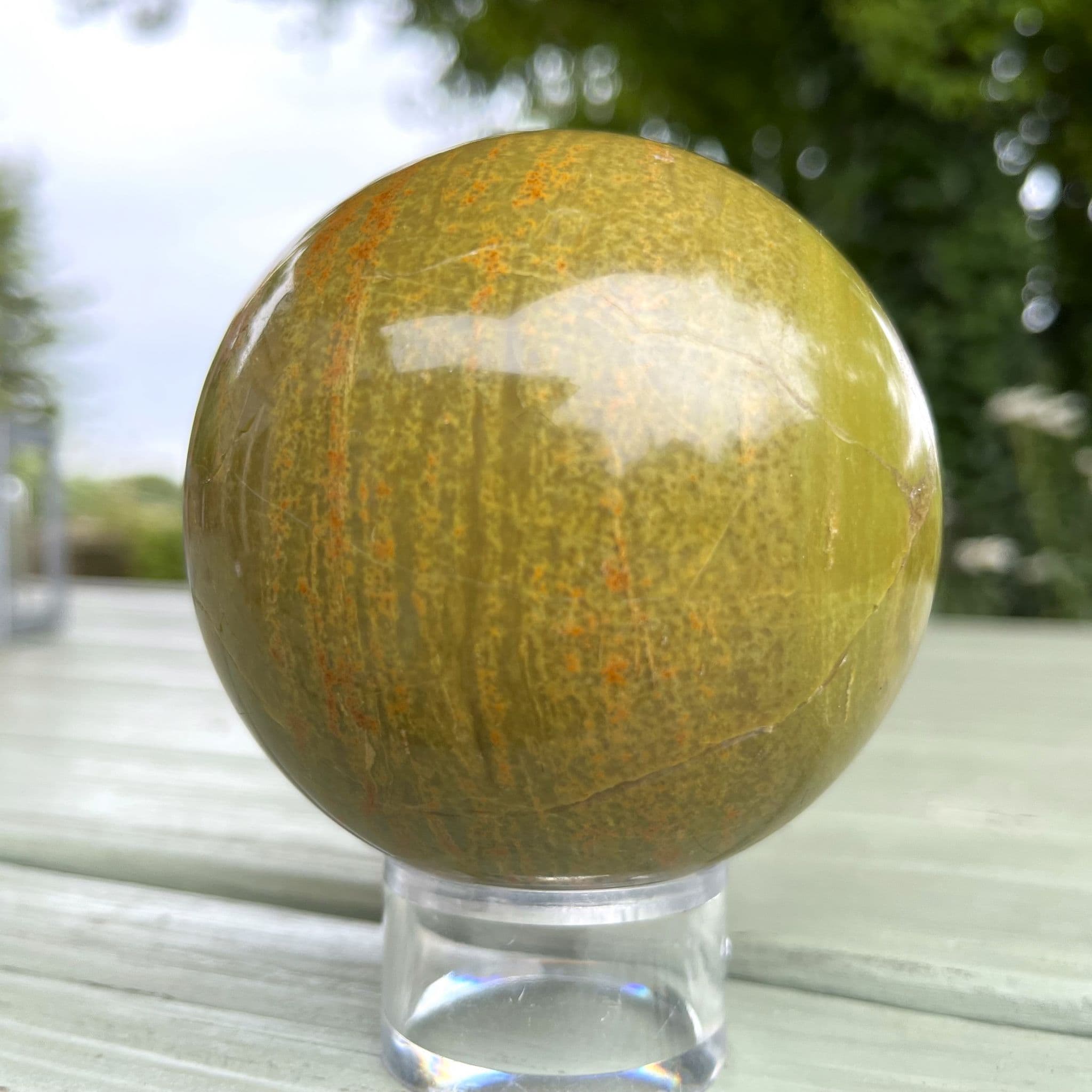 Pistachio Jasper Sphere 'B' - 9cm