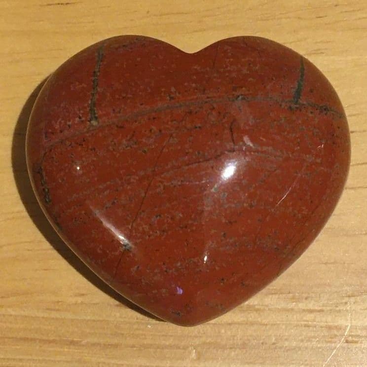 Red Jasper Heart 4cm - plain or patterned