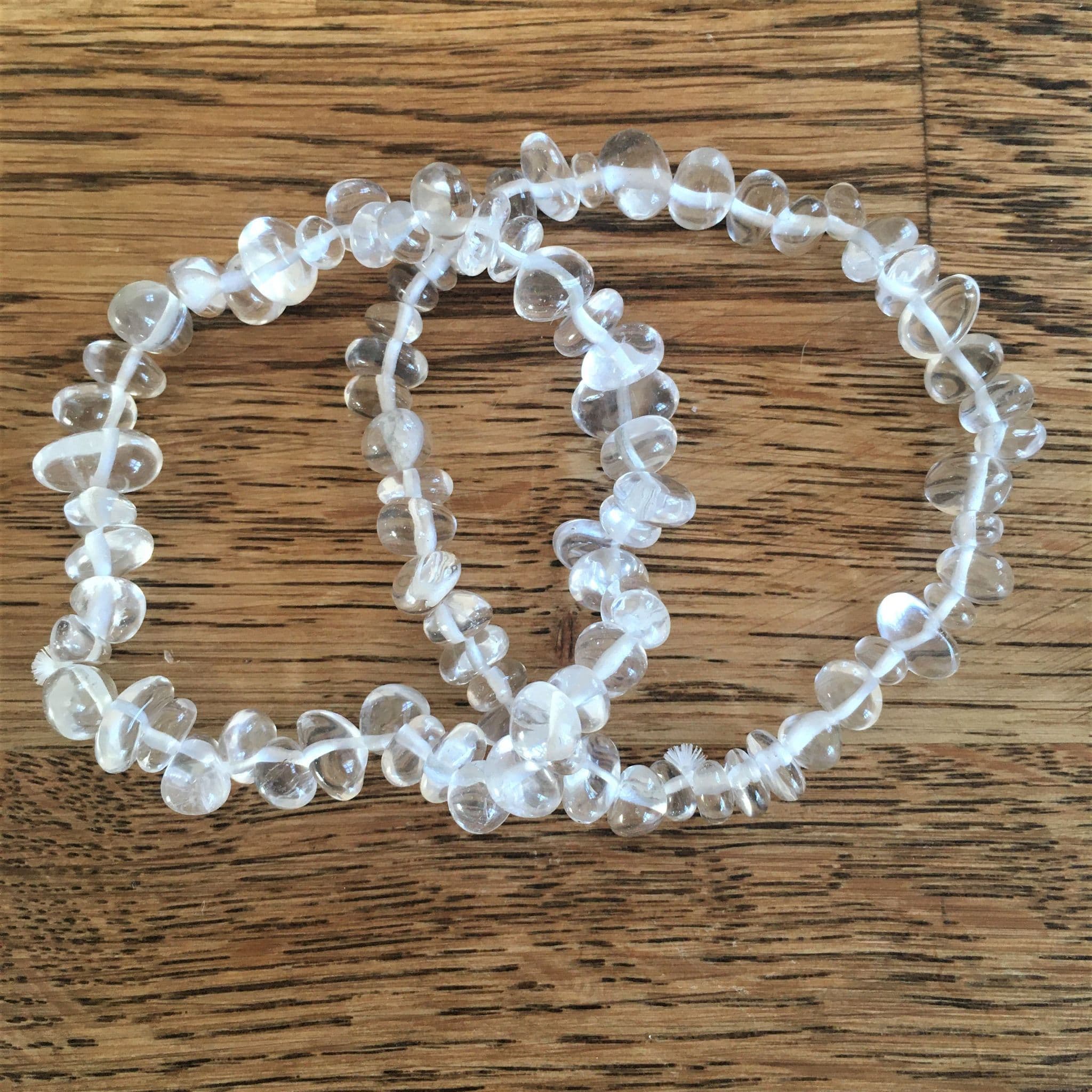 Rock Quartz Freeform Bracelet