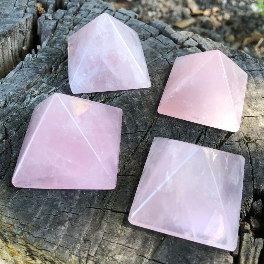 Rose Quartz Pyramid  - 40mm