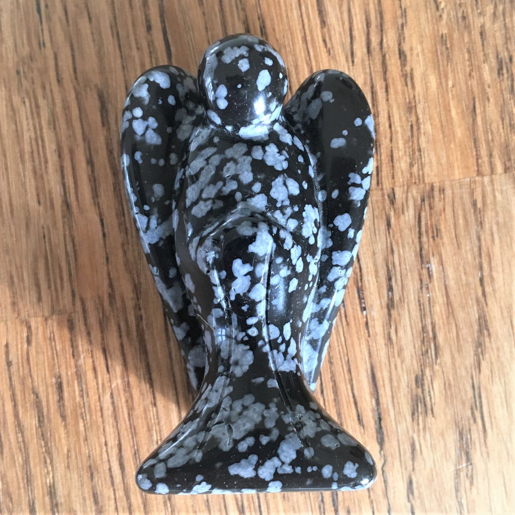 Snowflake Obsidian 50mm Angel