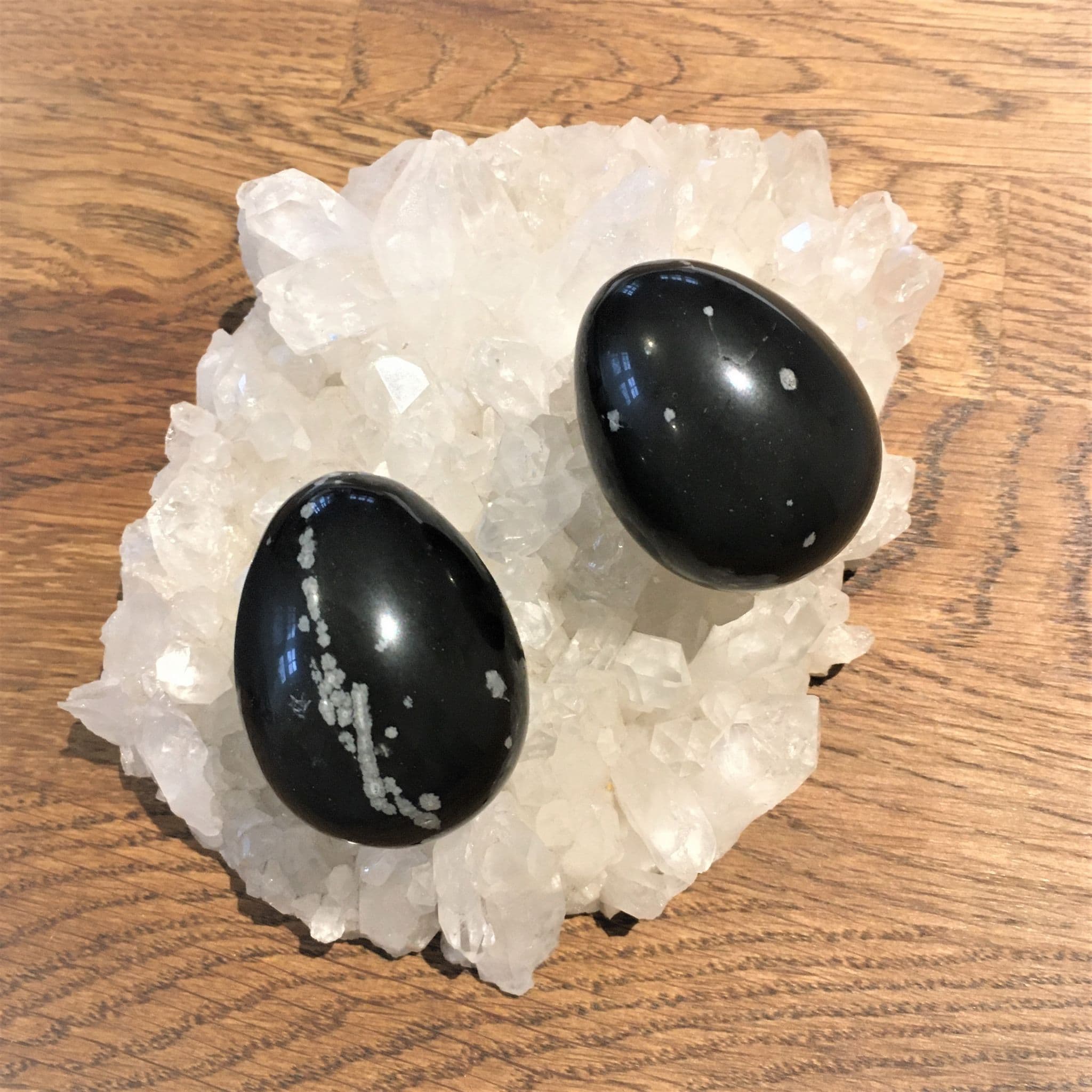 Snowflake Obsidian Eggs -  4.7cm