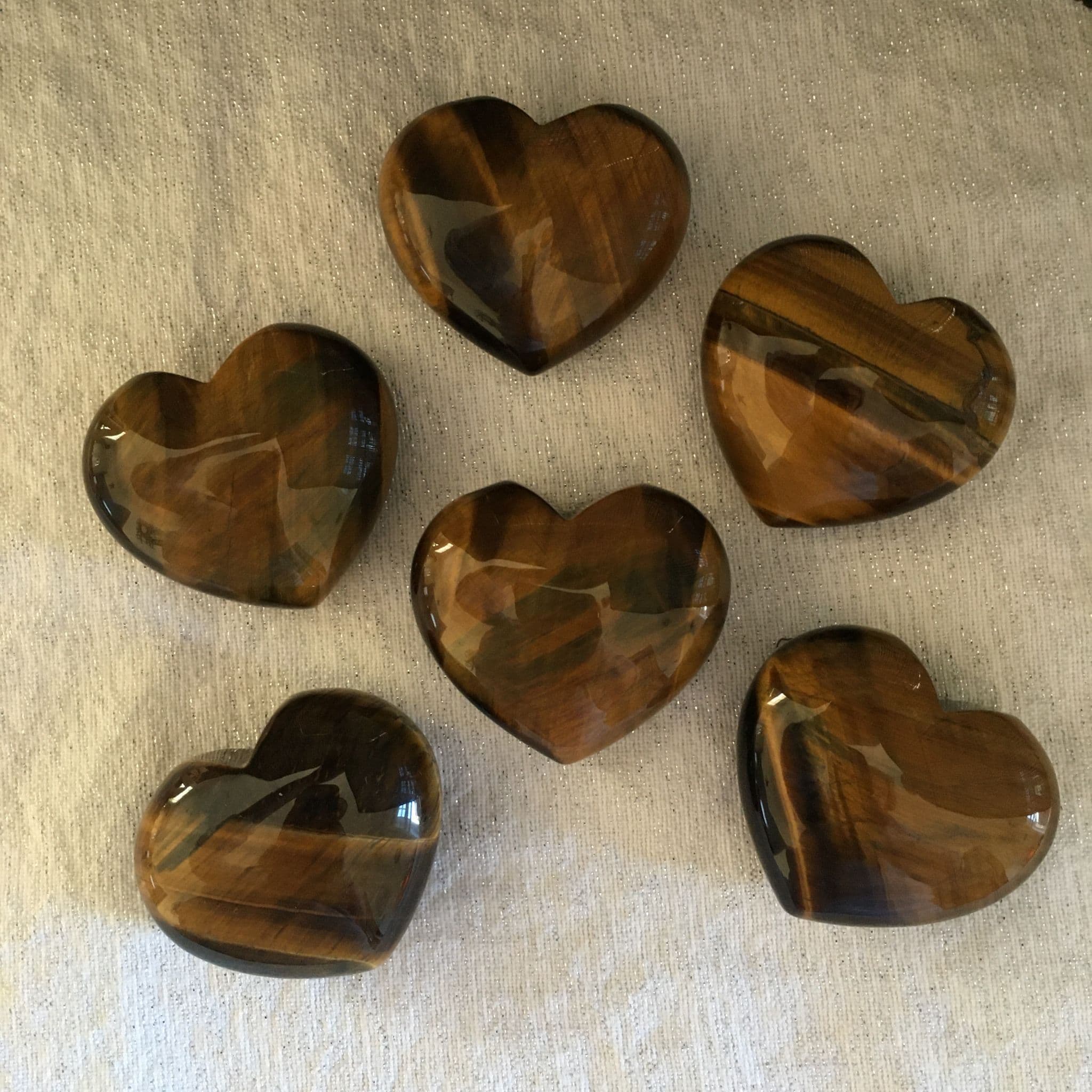 Tiger Eye Heart - 4cm